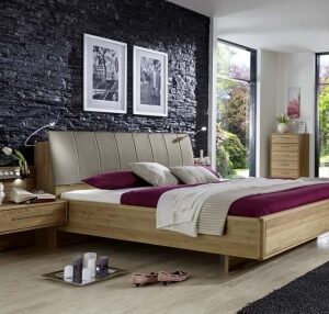 Wiemann Serena Champagne Cushion Headboard Bed - Variation Available