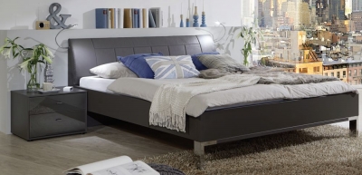 Wiemann Vigo 3ft Single Havana Faux Leather Cushion Bed - 100cm x 190cm