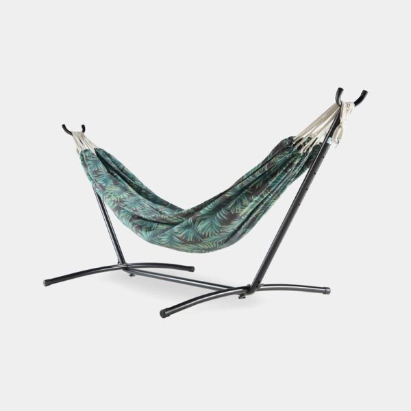 Ibiza 2 Person Palm Leaf Double Hammock with Stand