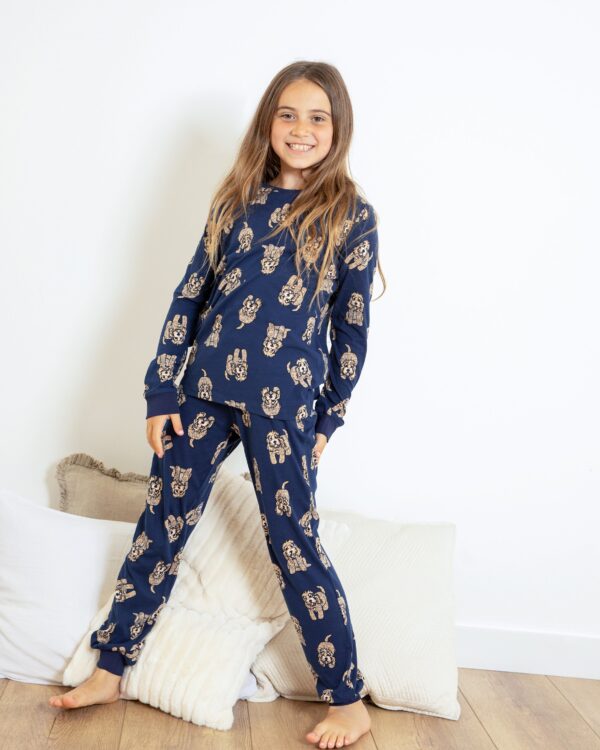 Kids Cockapoo Print Long Pyjama Set