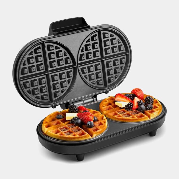 Dual Round Waffle Maker