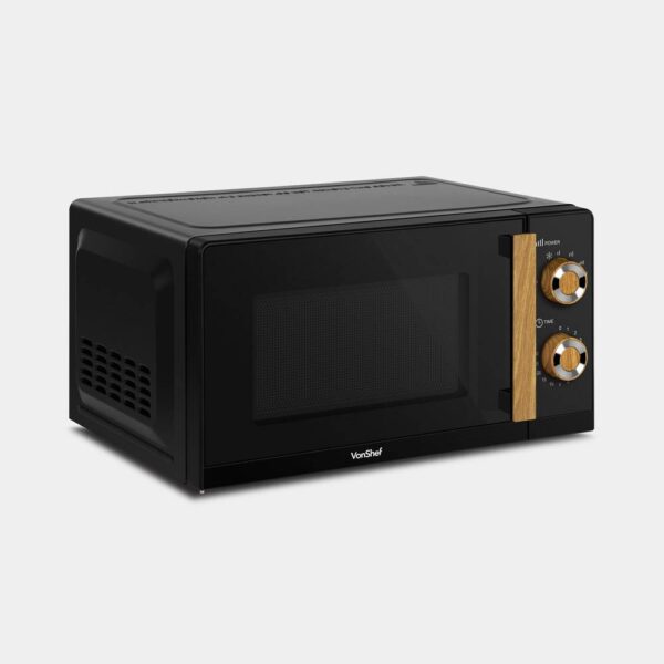 Fika Black & Wood Microwave