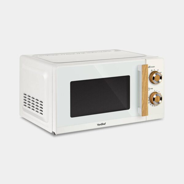 Fika Cream & Wood Microwave