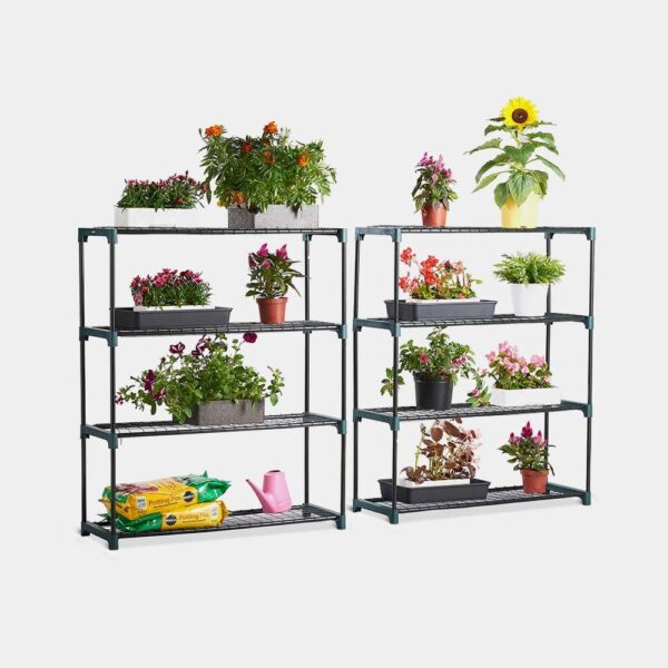 2 x 4 Tier Garden Shelving Unit