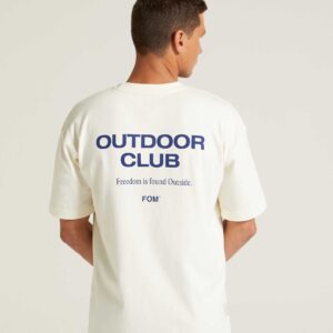 Mens Outdoor Adventure Tee - Vanilla Sorbet