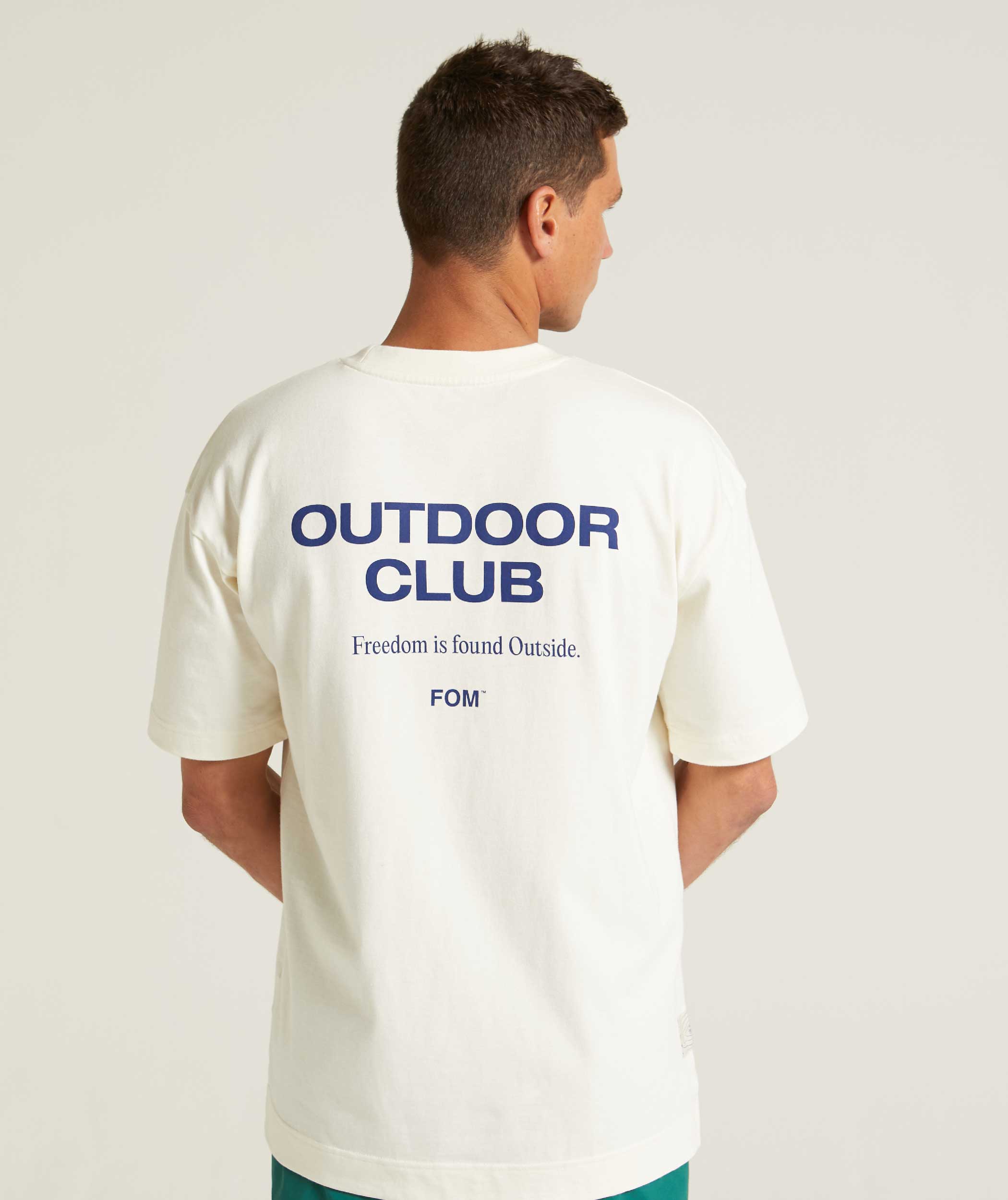 Mens Outdoor Adventure Tee - Vanilla Sorbet