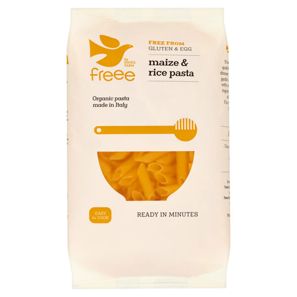 Doves Farm Gluten Free Organic Maize & Rice Penne Pasta - 500g