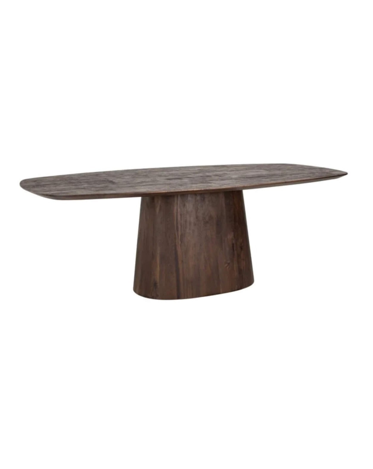 Mango Dark Brown Oval Dining Table