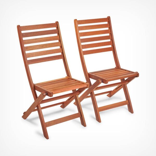 2 Wooden Garden Chairs