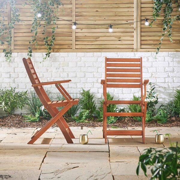 2 Pack Wooden Folding Chairs - Image 3