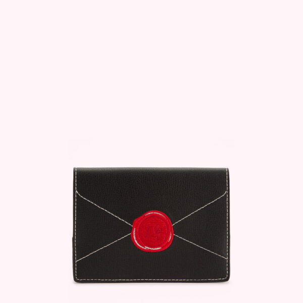 Black Lulu Mail Envelope Passport Holder Black Lulu Mail Envelope Passport Holder