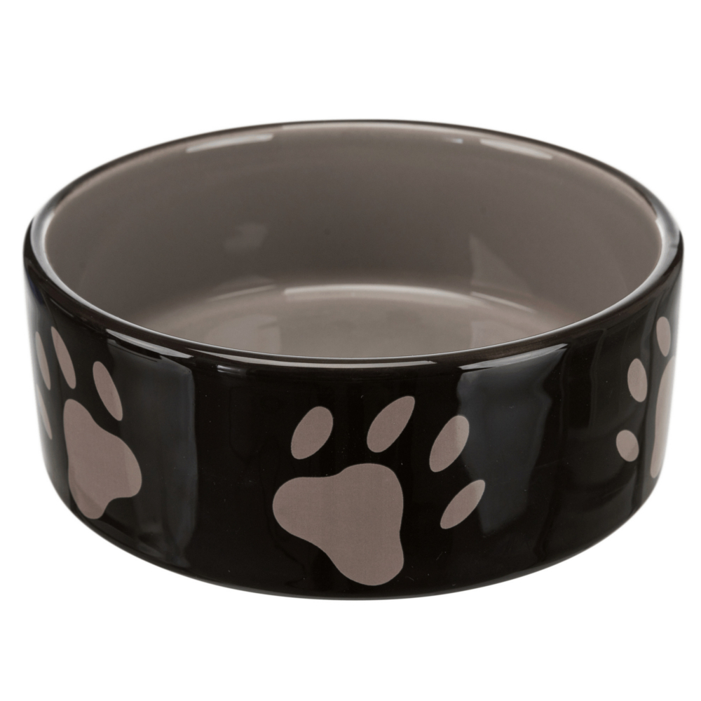 Trixie Ceramic Bowl with Paw Prints - 0.8 litre