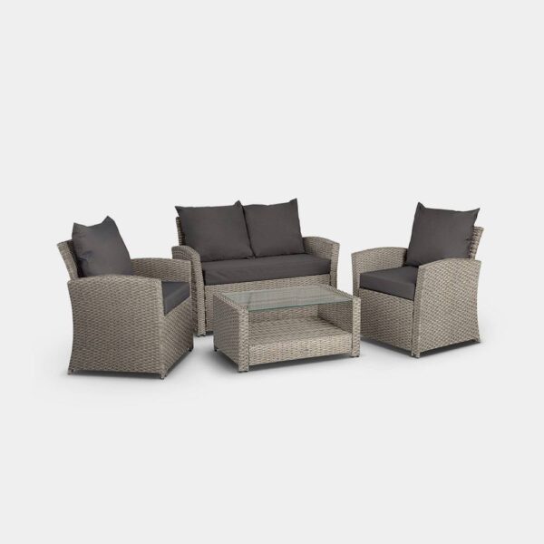 4 Seater Garden Rattan Sofa Set