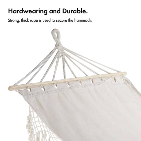 1 Person Boho Fringed Hammock - Image 4