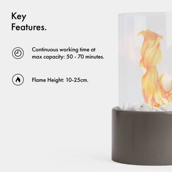 Round Bioethanol Tabletop Fireplace - Image 3