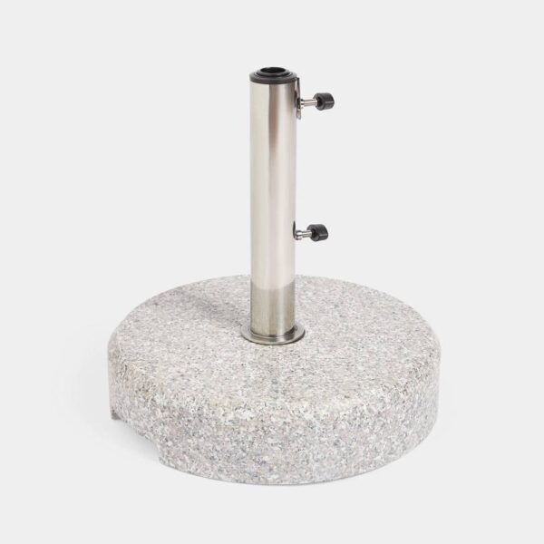 Grey Round Granite Parasol Base