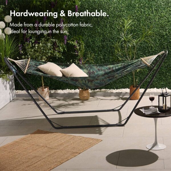 Ibiza 1 Person Palm Leaf Hammock with Stand - Image 4