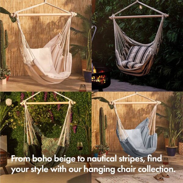 Seville Palm Leaf Hanging Swing Chair - Image 3