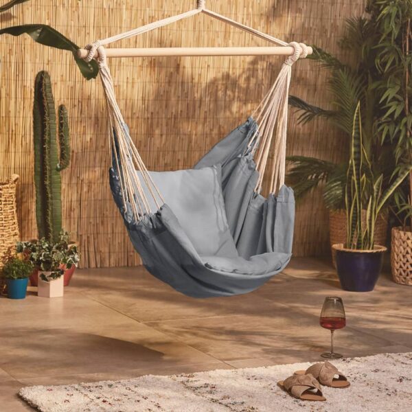 Seville Grey Hanging Swing Chair - Image 2