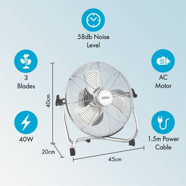 12” Floor Fan - Image 4