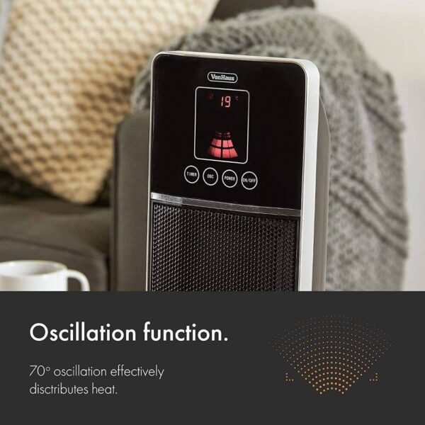 2000W Oscillating PTC Heater - Image 4