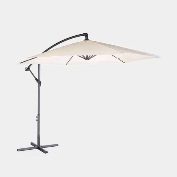 Ivory Cream 3m Banana Parasol