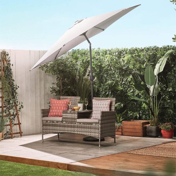 Grey Steel Parasol  12KG Parasol Base Set - Image 4