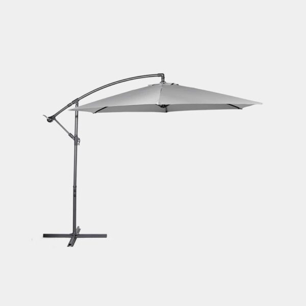 Grey 3M Banana Parasol