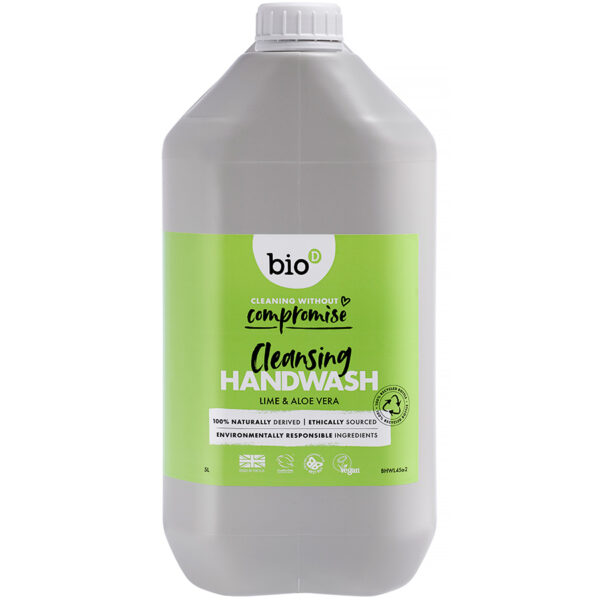 Bio D Cleansing Hand Wash - Lime & Aloe Vera - 5L