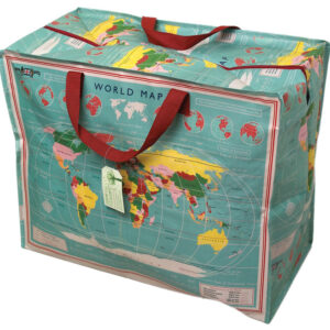 Recycled Jumbo Bag World Map