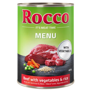 Rocco Menu Saver Pack 24 x 400g - Beef, Vegetables & Rice