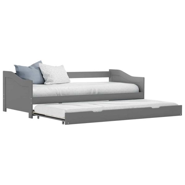 Opulent Reverie Grey Pull-Out Sofa Bed Frame