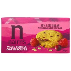 Nairn's Mixed Berries Oat Biscuits - Wheat Free - 200g