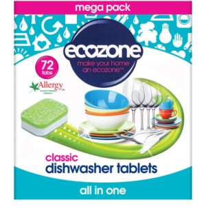 Ecozone Dishwasher Tablets Classic - Pack of 72
