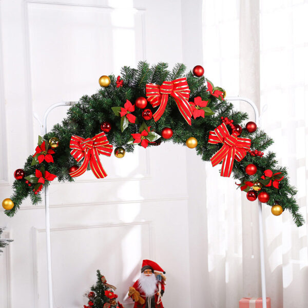 Rattan 180cm Christmas Cow Horns with LED lights