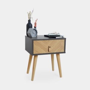 Herringbone Bedside Table