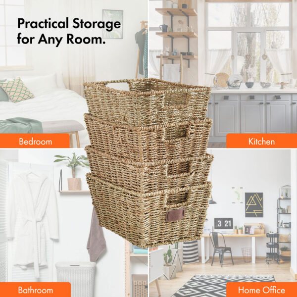 Set of 4 Seagrass Baskets - Image 5