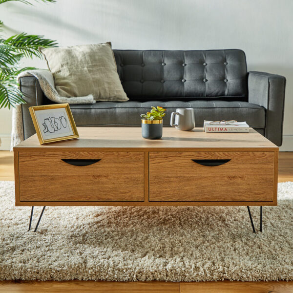 Capri Oak Effect Coffee Table - Image 3