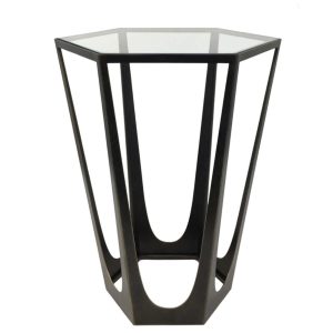 Bronze Finish Side Table