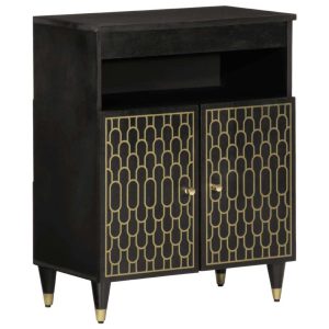 Mafett Side Cabinet 60x33x75 cm Solid Wood Mango