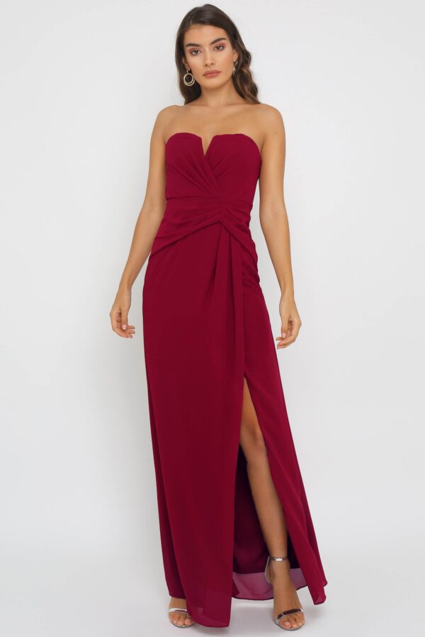 TFNC Dianne Mulberry Maxi Dress