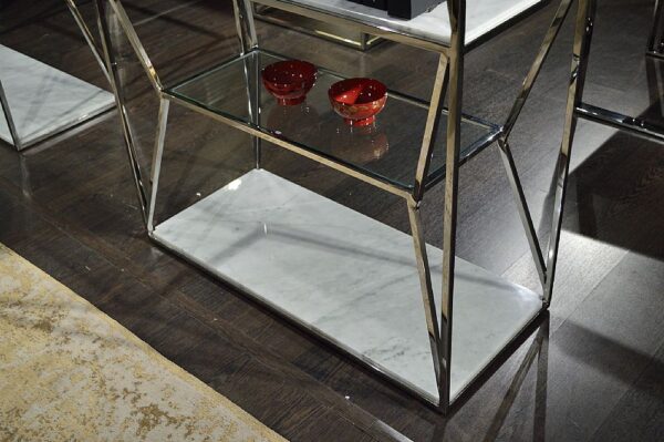 Ginza Etagere Marble and Glass Shelving Unit - Variation Available - Image 4