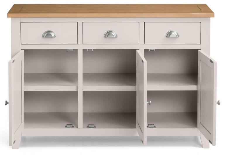Richmond Grey Medium 3 Door Sideboard - Image 4
