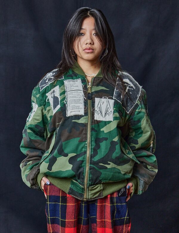 MA 1 Patched Bomber in Camo | Size: S