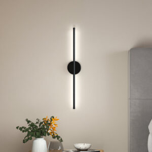 L60cm Black Strip LED Wall Sconce Cool White Light