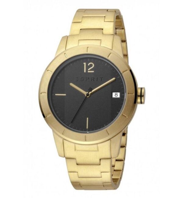 Esprit ES1G107M0075 Gold Strap Black Dial Mens Watch