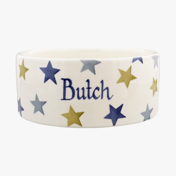 Personalised Stormy Stars Large Pet Bowl  - Customise Your Own Pottery  | Emma Bridgewater