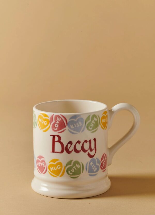 Personalised Love Hearts 1/2 Pint Mug  - Customise Your Own Pottery  | Emma Bridgewater - Image 8