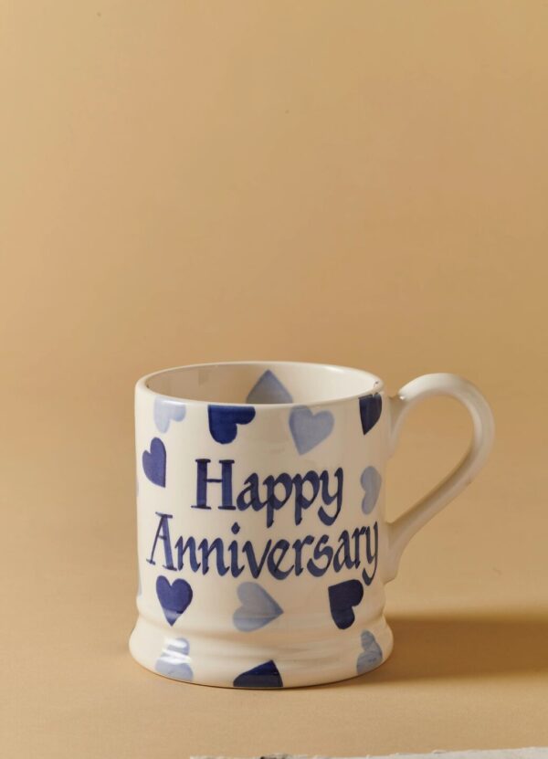 Personalised Blue Hearts 1/2 Pint Mug  - Customise Your Own Pottery  | Emma Bridgewater - Image 6