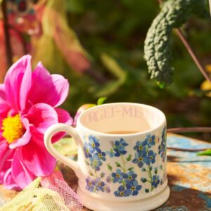 Emma Bridgewater Forget Me Not Small Mug - Unique Handmade & Handpainted English Earthenware Tea/Coffee Mug